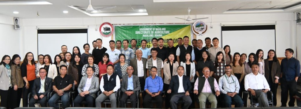Officials and participants during the state level training on natural farming conducted in the Directorate of Agriculture, Kohima on March 25.